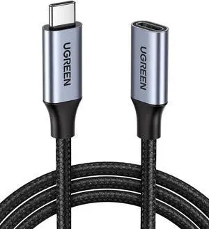 USB Type C Extension Cable - USB 3.2 Gen2 Extender 1.5FT 10Gbps Data Transfer 4K Video Output 100W PD Fast Charging Compatible with Thunderbolt 3, MacBook Pro, iPad Pro, Galaxy S2, Google Pixel