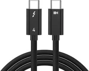 Thunderbolt 4 Cable, 3.3 ft USB C to USB C Cable, 240W Charging, 40Gbps Data Transfer, Supports 8K/4K Displays, for iPhone 16 Series, MacBook Air, iPad, Sam-sung (Thunderbolt 4-Certified)