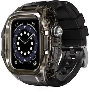 Waterproof Case for Apple Watch Series 10 46mm, Protective Rugged Case with Soft Silicone Band and Built-in Screen Protector for iWatch Series 10 46mm