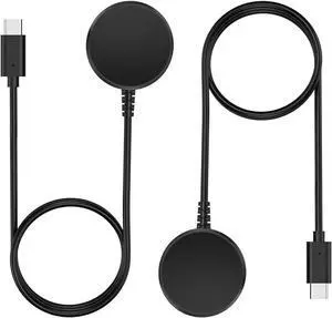 Charger for Samsung Galaxy Watch 3/Watch 4/Watch 5/Watch 6, Replacement Charging Cable Cord for Samsung Galaxy Watch 6 Classic/5 Pro/4/3/Acitve 2/1 Smart Watch [2-Pack, 3.3ft]