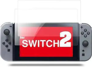 [2-Pack] Screen Protector Tempered Glass for Nintendo Switch 2 8", Case Friendly Full Screen Transparent HD Clear Anti-Scratch Anti-Fingerprints Screen Protector for New Switch 2 Accessories