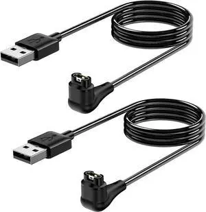 2 Pack Charging Cable Charger for Garmin Watch Fenix 7 7S 7X 6 6S 6X 5 5S, Forerunner 245 945, Instinct 2 2S, Vivoactive 4 4S 3, Vivosmart 5, 3.3FT Upgraded Lay-flat Charging Cord for Garmin