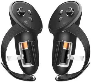 VR Controller Grips Compatible with Oculus/Meta Quest 3S / Quest 3 Accessories, Non-Slip Handle Cover Hand Strap with Battery Opening Cover (Not for Charging Dock)