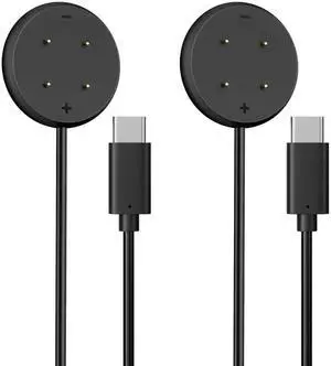 2 Pack Charger Compatible for Google Pixel Watch 3, Pixel Watch 2, Fitbit Google Ace LTE Charger Cable, Fast Charging, Type C Port Magnetic Charging Smartwatch Cable 3.3ft/1M