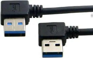 USB 3.0 Cable Type A to Type A USB 3.0 A to A Cable Type A Male to Male Cable Cord USB 3.0 Type A Male to USB 3.0 A Type Extension Cable 0.5M