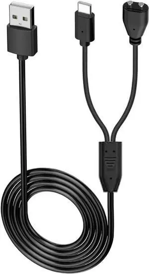 Charger for Jugbow/Delupet/Yawpet Dog Training Collar, Magnetic Charging Cable for DT-61/66/67/68/72/73 Shock Collar and Remote (3.3ft/1m)