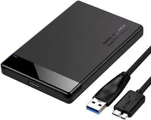 SATA 2.5-inch USB 3.0 Mobile Hard Drive Box 5Gbps Laptop External Hard Drive Enclosure Hard Disk Case Maximum Support 3BT