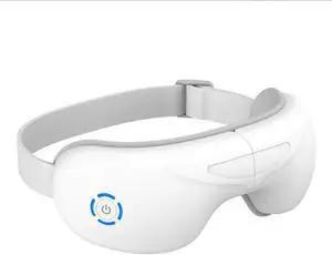 Hot Compress Massage Eye Mask, Lightweight Bluetooth Music Wireless Eye Massager with Heat and Vibration, Airbag Kneading for Strain Relief