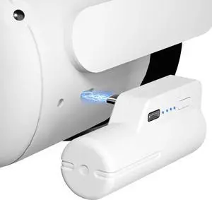 Battery Pack for Oculus Quest 3s / Quest 3 / Quest 2, 5000mAh Head Strap Battery Pack Compatible with Oculus/Meta Quest 2 3 3s Lightweight and Portable VR Extend Power Accessories