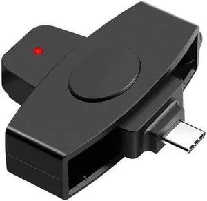 Type C CAC Card Reader Military USB C Common Access CAC Smart Card Reader Credit Card Reader/CAC Chip Card Reader Compatible with Android Phones MacBook Pro iMac Other Type C Laptops