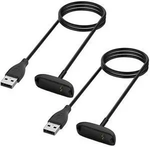 Charger for Fitbit Inspire 2 / Fitbit Ace 3 Fitness Tracker, Replacement Charging Cable Cord Accessory for Fitbit Inspire 2 [2-Pack, 3.3ft/1m]