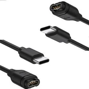 2 Packs USB C Charger Compatible with Garmin Watch Charger, Charging Cable for Garmin Watch Fenix 8 7 7S 7X 6 6S 6X 5 5S Plus, Forerunner 245 945,Instinct,Vivoactive 4 4S 3,Venu,3.3FT/1M