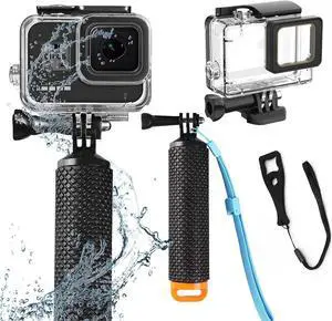 Compatible for Go Pro Hero 7 6 5 Black Waterproof Housing Case 45M/147FT Protective Underwater Dive Case Shell with Cameras Handle Mount Accessories Kit