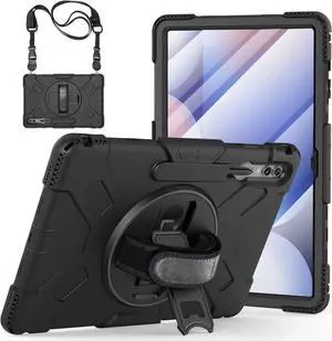 Case for Samsung Galaxy Tab S10 Ultra 2024 / S9 Ultra / S8 Ultra 14.6 inch Shockproof Cover with Screen Protector/Hand Strap/Shoulder Strap/Pen Holder