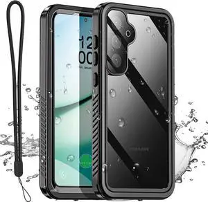 for Samsung Galaxy S25 Case Waterproof, Clear Water Proof Shockproof Snowproof Dustproof Full Body Rugged Transparent Underwater Phone Case for Galaxy S25 Built-in Screen Protector