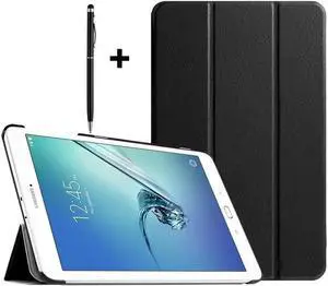 Slim Case for Samsung Galaxy Tab E 9.6 inch with Universal Stylus Pen - Protective Stand Cover for Galaxy Tab E Wi-Fi/Tab E Nook/Tab E Verizon 9.6 Inch Model SM-T560/T561/T565/T567V