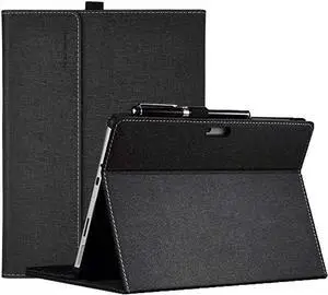 Protective Case for Microsoft Surface Go 4 2023 / Surface Go 3 2021 / Surface Go 2 2020 / Surface Go 2018 - Multi-Angle Portfolio Business Cover with Pen Holder, Compatible with Type Cover Keyboard