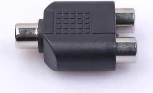 1Pcs HL RCA Splitter 1 Female To 2 Female AV Audio Video Y Adapter Converter oct17
