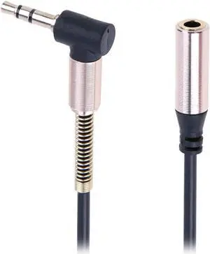 1Pcs 3.5mm Male to Female Stereo L Audio Extension Cable Headphone Cables Audio Wire Splitter Adapter Cable for Multimedia MP3 MP4