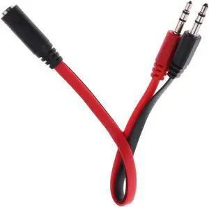 1Pcs 3.5mm Port Splitter Mic And Audio Male to Female Headset Adapter for PS4 Xbox PC Combo Audio Mic Adaptor Cable Dual 3.5mm Jack