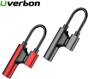 1Pcs Splitter Headphone Cable USB Type C To 3.5mm Jack Type C Audio Aux Adapter Charger Cord Usb c For Xiaomi Huawei Phone Converter