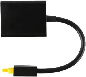 1Pcs Digital Optical Fiber Audio Cable 1 Male to 2 Female Splitter Adapter Black