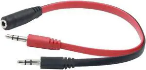 1Pcs 3.5mm Audio Splitter Converter AUX Plug Male to Female Mic Speaker/Earphone Jack Y Splitter Adapter for Computer Laptop