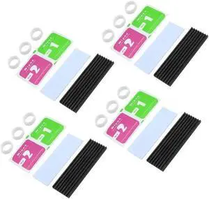 2/4/15pcs M.2 Solid State Hard Disk Heat Sink Aluminum for NGFF NVME PCIE 2280 SSD Solid State Drive (4pcs-Black) 2/4/15pcs M.2 Solid State Hard Disk Heat Sink Aluminum for NGFF NVME PCIE 2280 SSD Solid State Drive (4pcs-Black)