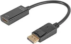 1Pcs DisplayPort Large DP Male to HDMI 2Kx4K Adapter Converter Splitter for HDTV Monitor Projector Audio Video HDMI Cables