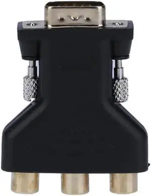 1Pcs VGA Male to 3 RCA Female Converter Adapter Splitter Wire Connector