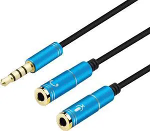 1Pcs 3.5mm Aux Cable 1 Male 2 Famle Cable For Laptop Headphone Combo Extension Cable Mobile Audio Cable Adapter A Two point Splitter