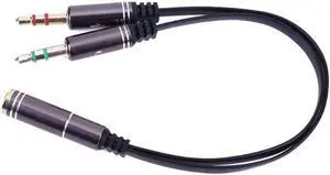 1Pcs 3.5mm Stereo Audio Y Splitter 1 to 2 Headphone Adapter Jack Male to Fenale Audio Cable for Computer Smartphone Speaker Cable