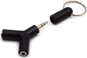 1Pcs 3.5mm Earphone Audio Splitter Connecter Adapter with mic 1 Male to 2 Female Audio Adapter For Headphone PC Mobile Phone