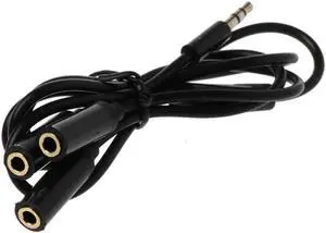1Pcs 0.5M 3.5mm Male Plug to 1/8" 3.5mm 3 Output Stereo Female Audio Splitter Extension Audio Cable