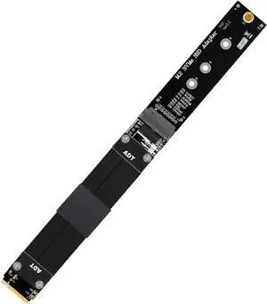 R44SF / R24SF M.2 NVMe SSD Extension Cable Solid State Drive Riser Card Support M2 to PCI Express 3.0 X4 PCIE Full Speed 32G/BPS (R44SF 10CM)