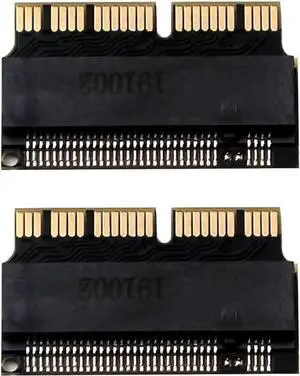 M.2 NGFF Adapter NVMe PCI-E x4 M2 to SSD Compatible with A-pple Laptop,Mac-Book Air Pro 2013 2014 2015 A1465 A1466 A1502 A1398 (2Pcs)