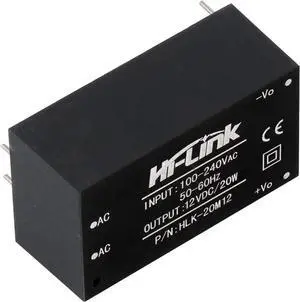 HI-Link HLK-20M12 AC-DC 220V to 12V 20w Step-Down Power Supply Module Intelligent Household Switch Power Supply Module (2 PCS)