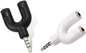 1Pcs Y Shape 3.5mm Earphone Splitter Adapter 1 to 2 Female Audio Converter Stereo Adapter for PC/MP3 Phone Headphone Audio Cable