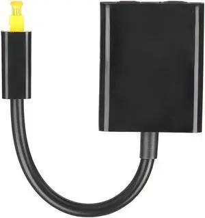 1Pcs Mini USB Audio Cable Digital Toslink Optical Fiber Audio 1 To 2 Female Splitter Adapter For CD DVD Player Fiber Distributor