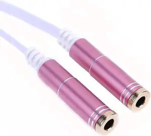 1Pcs 2 in1 3.5mm Stereo Audio Male to 2 Female Headphone Microphone Y Splitter Audio Cable Cord Wire Adapter for PC Notebook Laptop