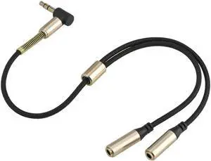 1Pcs VBESTLIFE Audio Cables 3.5mm Stereo Audio 1 Male to 2 Female Splitter Cable Adapter for PC Cellphone Tablet Speaker Earphone
