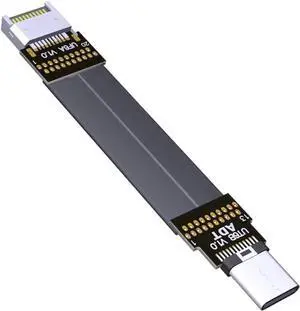 USB 3.1 Extension Adapter Cable Male and Female Type-c to Type-e Data Cable 10G/BPS for ITX Motherboard Built-in USB Device (15cm,T6B-F6A)