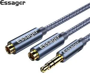 1Pcs Aux Cable Jack 3.5mm Male to 2 Female Headphone Earphone Splitter 3.5 mm Jack Audio Cable MP3 Adapter For Xiaomi Redmi