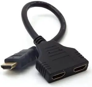 1Pcs 1080P 2 Port HDMI Splitter 1 In 2 Out Male to Femal Video Cable Adapter hdmi Switch Converter For Audio TV DVD