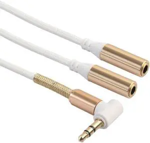 1Pcs 18 3.5mm Audio Stereo Y Splitter Cable 3.5mm Male To 2 Port 3.5mm Female For Earphone Headset Splitter Adapter For Smart Phone