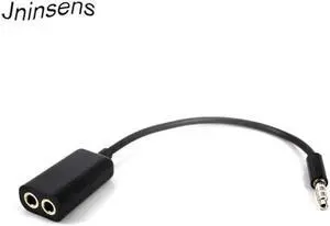 1Pcs Common 3.5mm Jack to Dual 3.5mm slot Cable male to Dual Female Audio Splitter adapter two lover Plug Stereo earphone