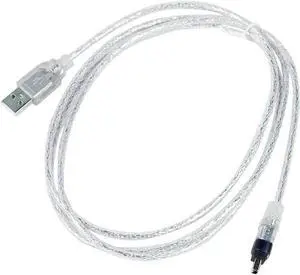 1.5M 4P 4 Pin to 4Pin / 6 Pin/USB 2.0 Male IEEE 1394 Adapter Cord Extension Cable for Firewire iLink Mini DV Camera Camcorder (1394 4P to USB 2.0)