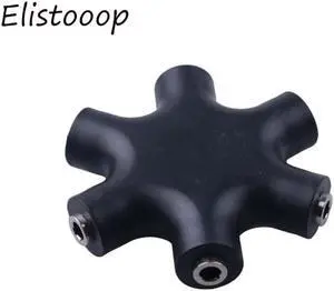 1Pcs Aux Earphone Splitter Audio Cable Adapter Converter 1 Male to 5 Female Earphone Port 3.5mm Jack Aux Music Sound Output Cables