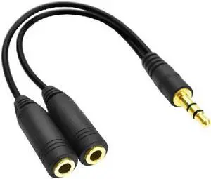 1Pcs Top sale 120mm 3.5mm Stereo Audio Male to 2 Female Headset Mic Y Splitter Cable Adapter Y Splitter Cable 1Pcs Top sale 120mm 3.5mm Stereo Audio Male to 2 Female Headset Mic Y Splitter Cable Adapter Y Splitter Cable