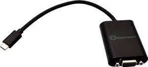 USB-C Thunderbolt 3 TB3 to VGA Adapter, USB 3.1 Type C to VGA Adapter (Male to Female) SI-ADA32021